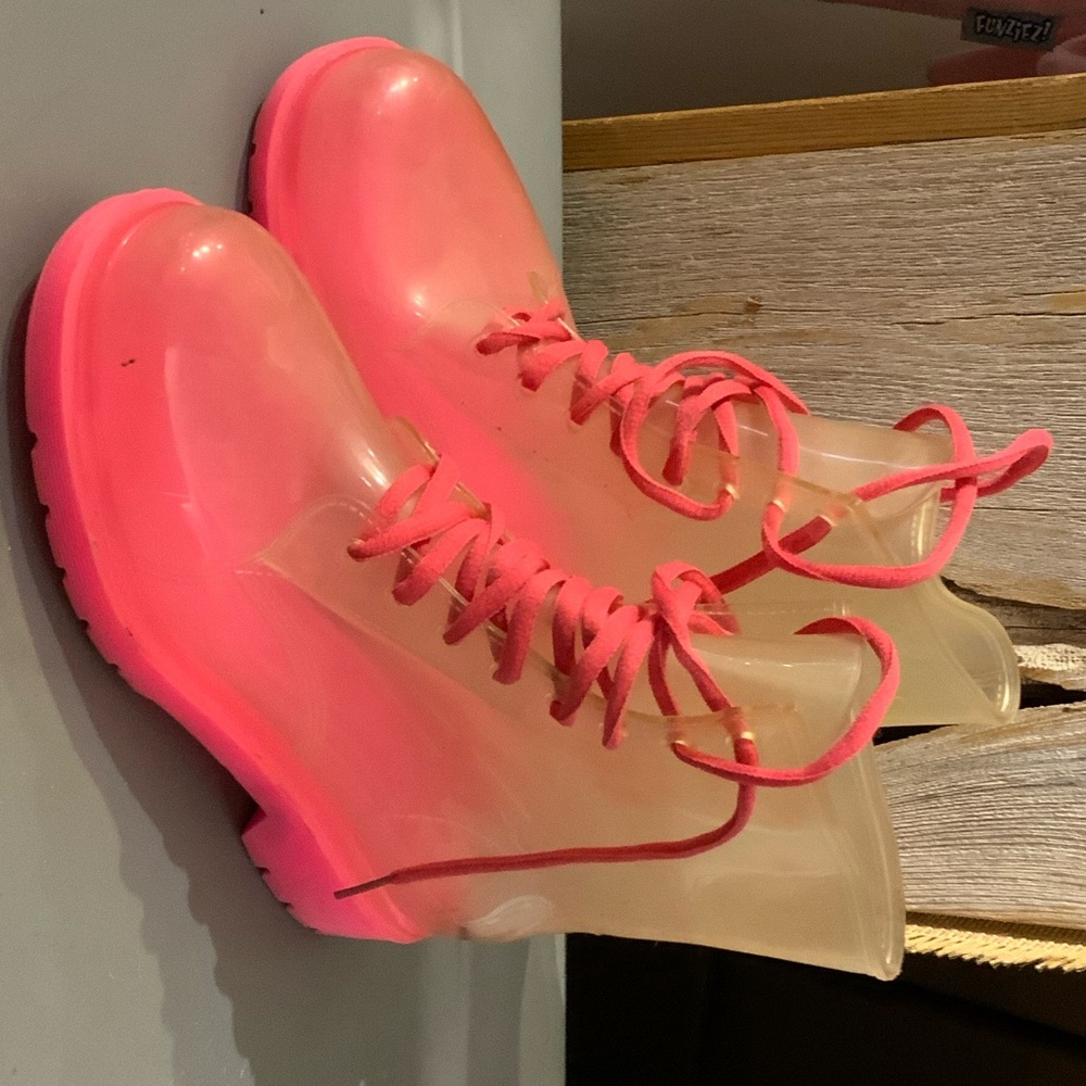 Translucent Pink Women's Boots H2K Size 7
